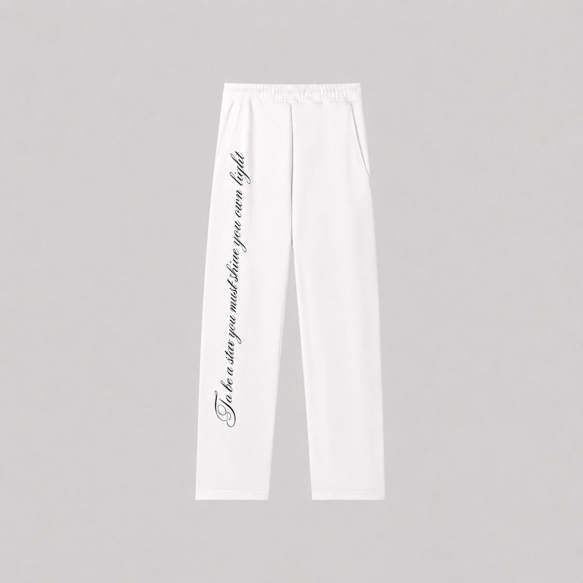 Cuffless star joggers