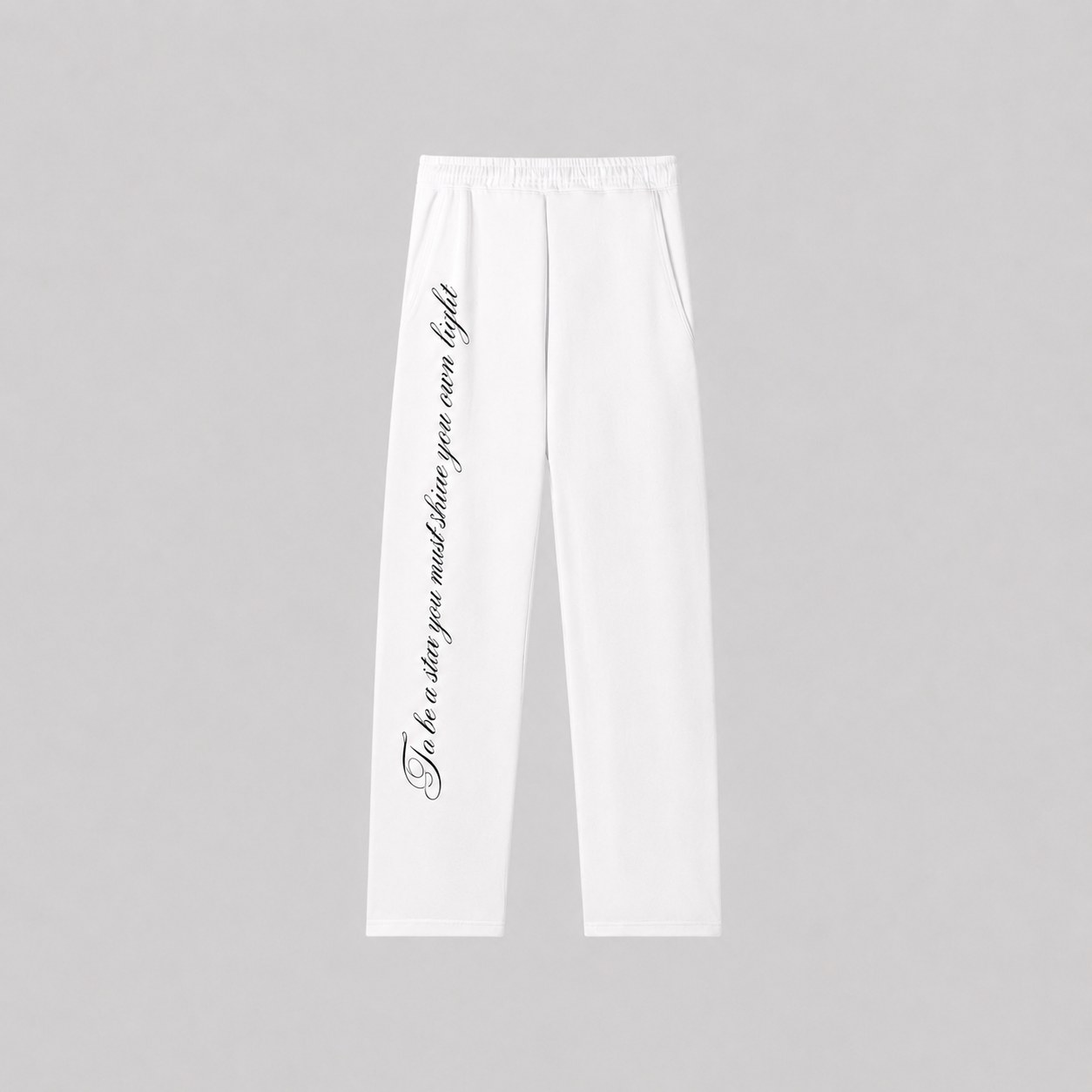 Cuffless star joggers
